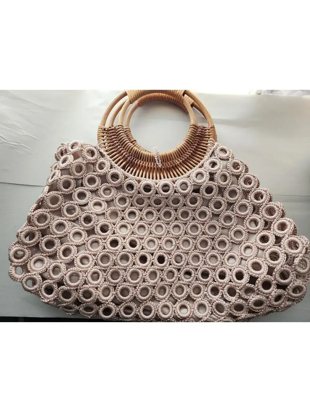 Enrico versari crochet satchel handbag - Picture 3 of 3